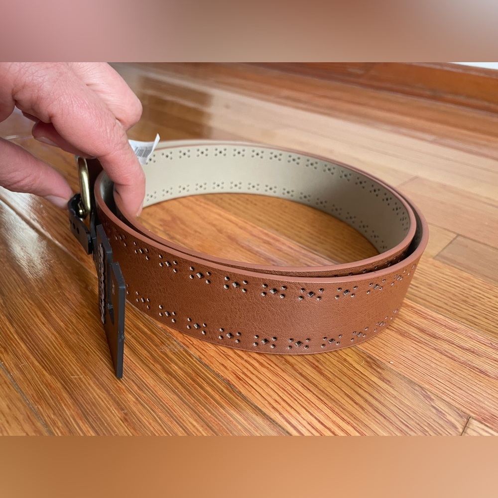 Sonoma women’s casual Brown Belt with‎ Gold Buckle XL NWT - Picture 11 of 12
